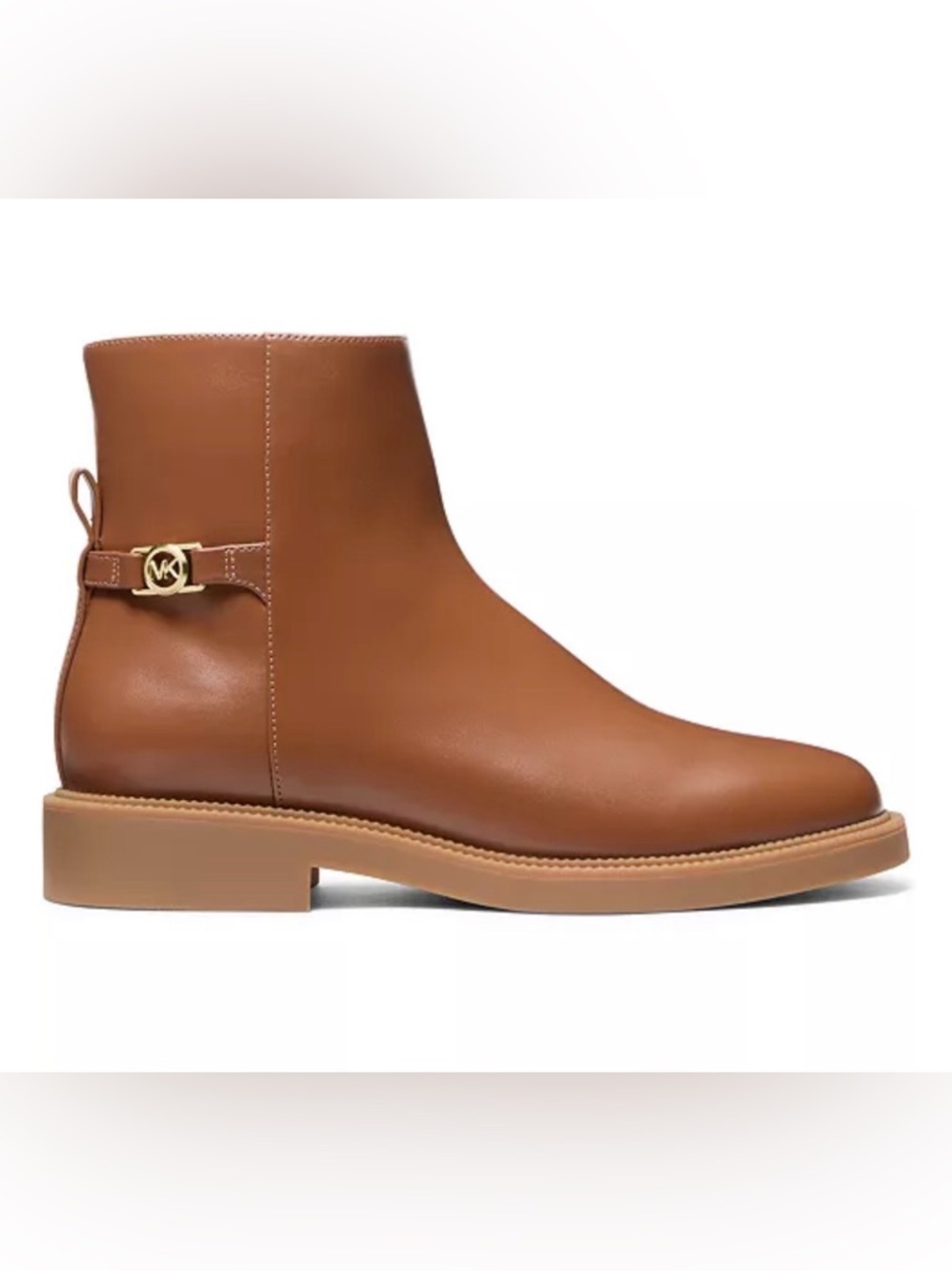 8.5 -NEW in Box- MICHAEL KORS Mandy Booties gold logo